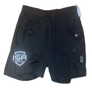 Point 3 Black Men’s Athletic Basketball Shorts  Size L NWT